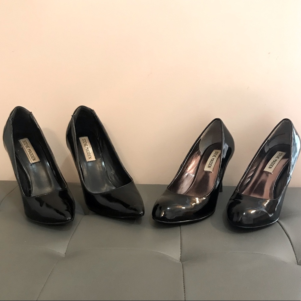 TWO PAIRS OF STEVE MADDEN PUMPS SZ 6